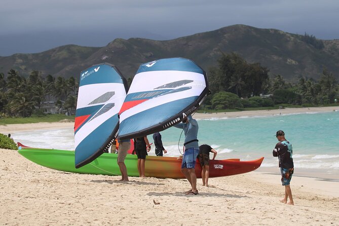 #1 eFoil 1.25 hr or 2 hr wing foil or windsurf or kayak lesson - Moving toward Lanikai Beach