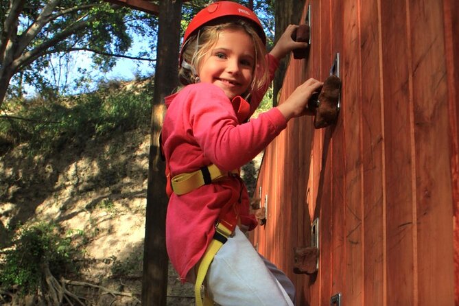 6 Zipline & Adventure Tower EPIC COMBO - Four Routes on the Climbing Wall