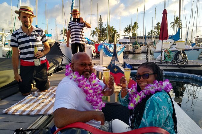 Aloha Gondola Cruise with Drinks & Pastries - Drinks, pastries, and the Hawaiian lei