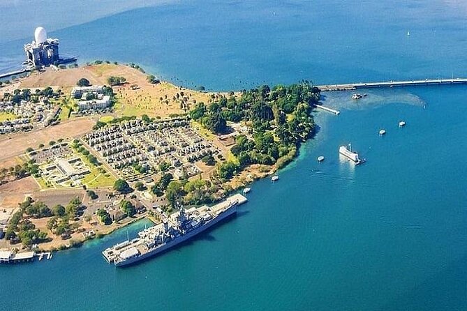 Battleships of World War II Departing from Waikiki Area - USS Arizona Memorial: a quiet look at the wreck