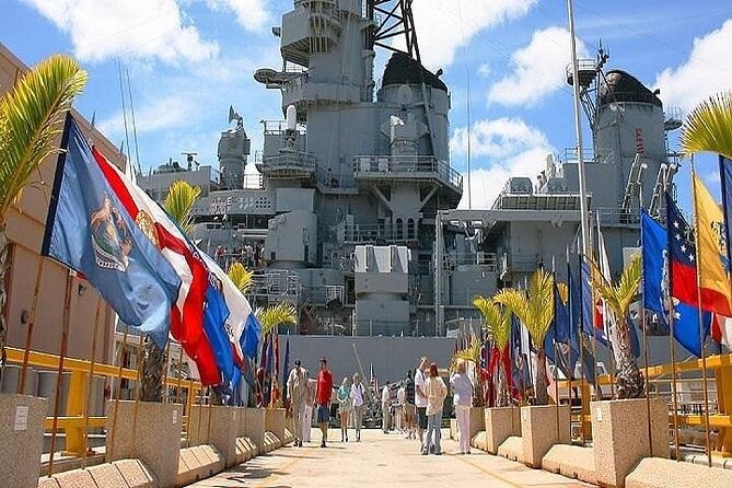 Battleships of WWII at Pearl Harbor from Waikiki - The Visitor Center sets the tone