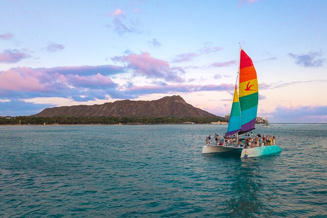 Board from Waikiki Beach for a scenic Sunset Sail on the Hāwea - The practical side of beach boarding
