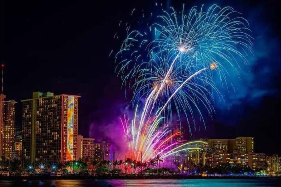 Board from Waikiki Beach: Friday Night Fireworks sail - Drinks, music, and the feel onboard