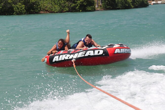 Combo Banana Boat Ride and Bumper Tube Ride in Hawaii - The six-person banana boat ride