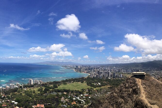 Diamond Head Hiking Experience with Roundtrip Transportation - The summit view over Waikiki and the Pacific