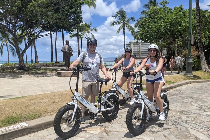 Electric Bike Ride & Diamond Head Hike Tour - Waikiki parks and the royal connection
