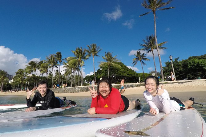 Exclusive Group Surfing Lesson with Waikiki Courtesy Shuttle - From Waikiki Pickup to the Ohana Surf Center