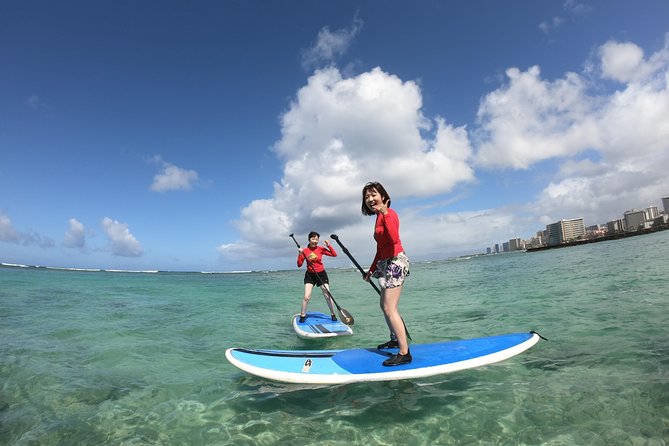 Family Stand Up Paddle Lesson with Waikiki Courtesy Shuttle - Starting with the Surf School Bus