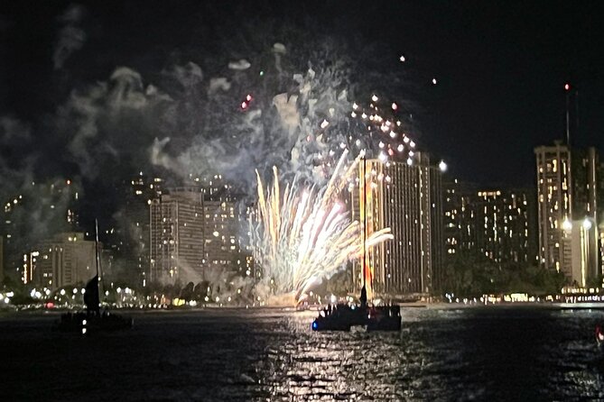 Friday Night Waikiki Fireworks Cruise - Diamond Head at sunset