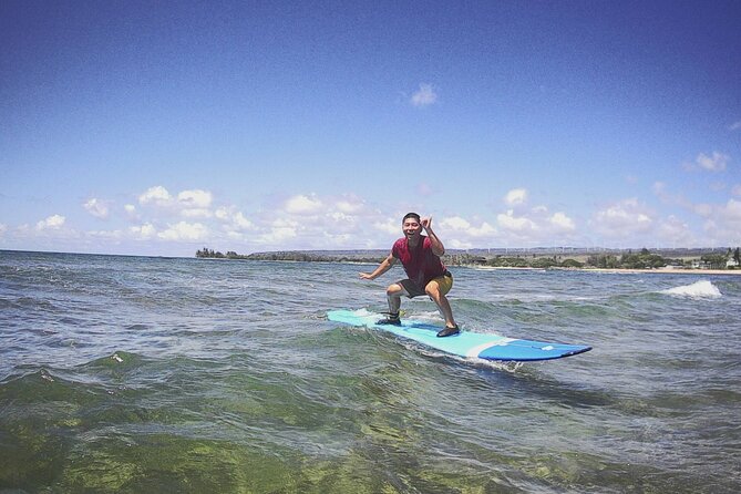 Group Surf Lessons for beginners on the North Shore of Oahu - Starting at Kahalewai Place in Haleiwa