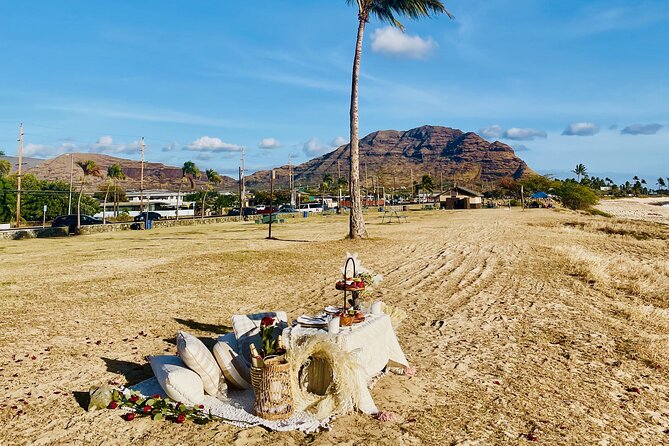 Hawaii Beach Picnic Date - Private Setup, Public Beach