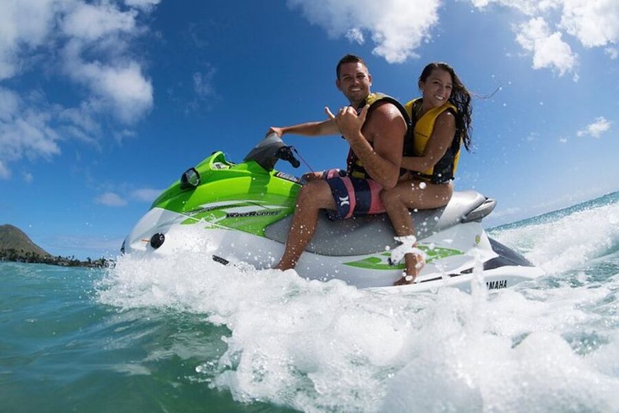 Hawaii Kai: Maunalua Bay Jet Ski Ride - Riding solo or sharing one jet ski