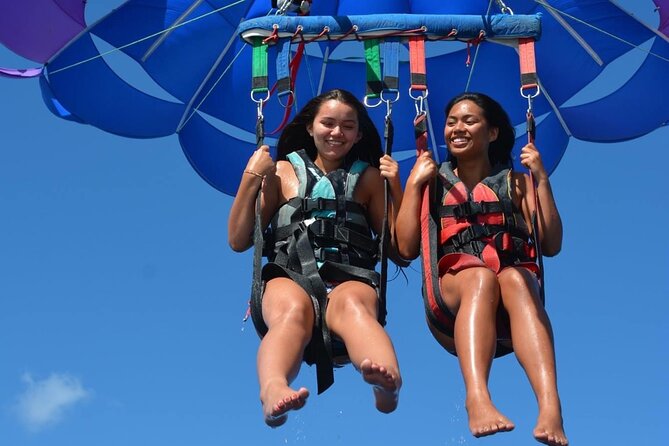Hawaiian Parasail Since 1977 from Waikiki Beach - A Harness Launch Instead of a Water Plunge