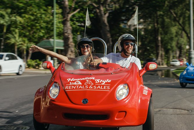Hawaiian Style Scoot Coupe Rental for the Day - Comfort, safety, and the small-engine tradeoff