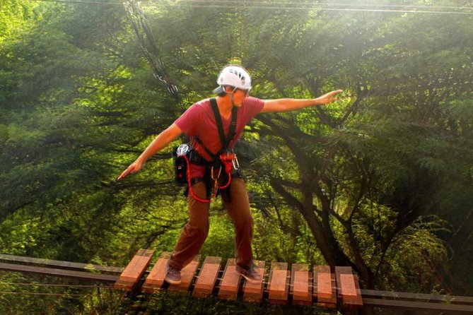 High Ropes Adventure Course at Coral Crater - The high jump and the fear factor