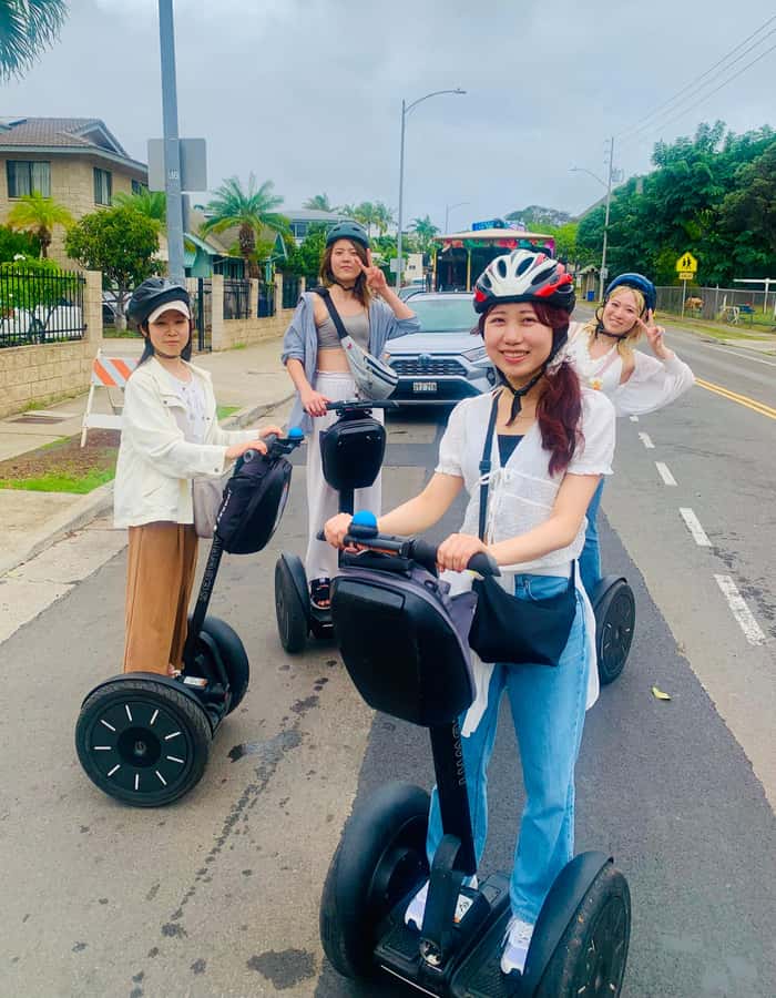 Honolulu: Diamond Head Segway Tour - The War Memorial and Coconut Avenue homes