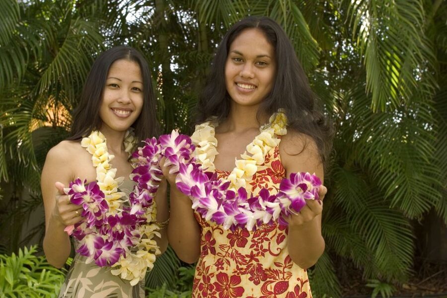 Honolulu Honeymoon Airport Lei Greeting - A flower lei as your first Honolulu memory