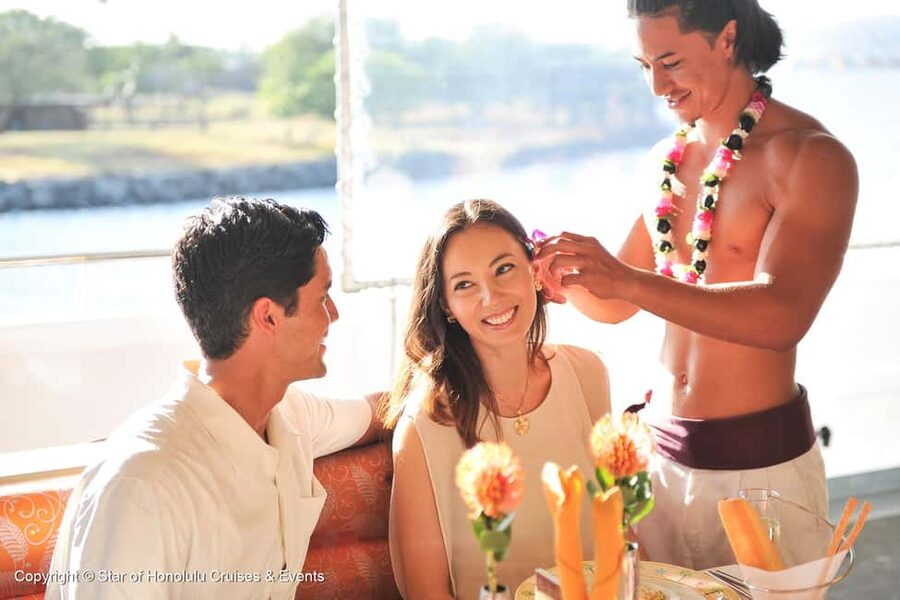 Honolulu: Sunset 5 Course Dinner Cruise with Entertainment - Four decks, two kinds of views