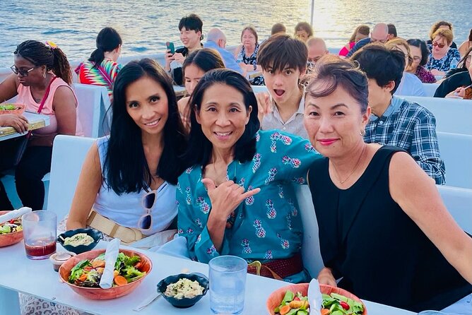 Honolulu Sunset Dinner Cruise with Friday Fireworks Show - Seating, the upper deck, and the fireworks view