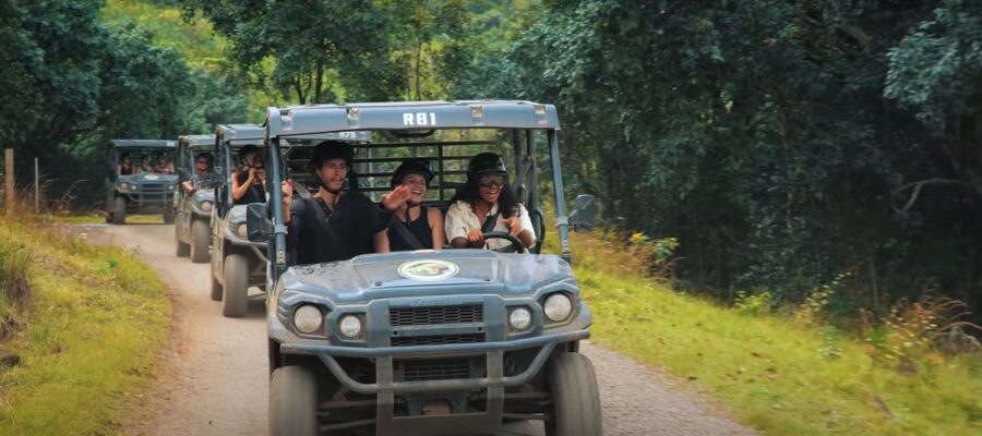 Kaneohe: Kualoa Ranch Guided UTV Tour - Getting set up at Kualoa Ranch