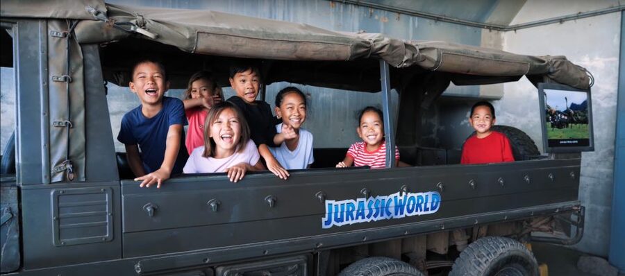 Kaneohe: Kualoa Ranch Hollywood Film Locations Tour by Bus - The WWII Bunker and the Props Along the Way