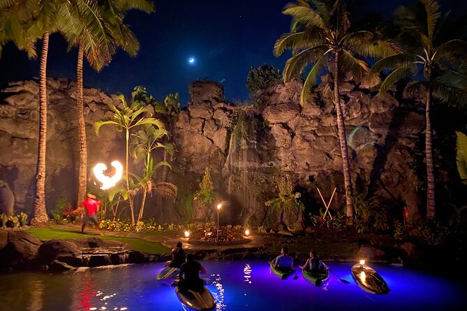Lunar Legends Night Stand up Paddle Kayak Water Experience - A nighttime route through the Polynesian Cultural Center