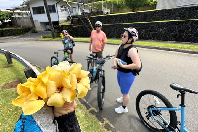 Manoa Falls-Electric Bike to Hike Experience Local meal included - Riding beside the Ala Wai Canal