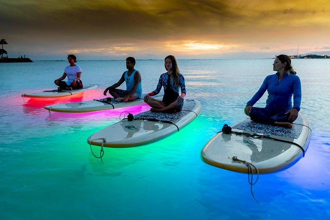Night SUP Yoga in Honolulu, Hawaii - Meeting at Magic Island in Ala Moana Beach Park