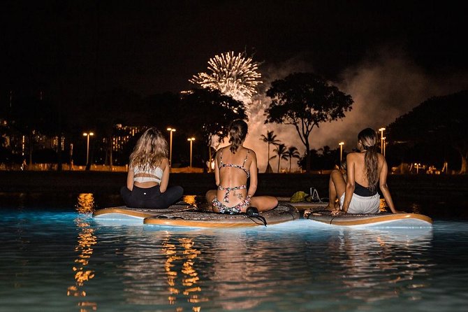 Night SUP Yoga in Honolulu, Hawaii - Photos, equipment, and small points to clarify