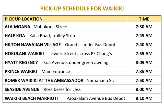 North Shore Haleiwa & Dole Plantation Tour - Morning pickup from Waikiki and Honolulu hotels