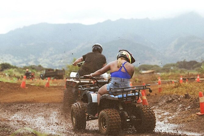 Oahu Beachfront ATV Adventure and Farm Tour - Riding your own ATV at North Shore Stables