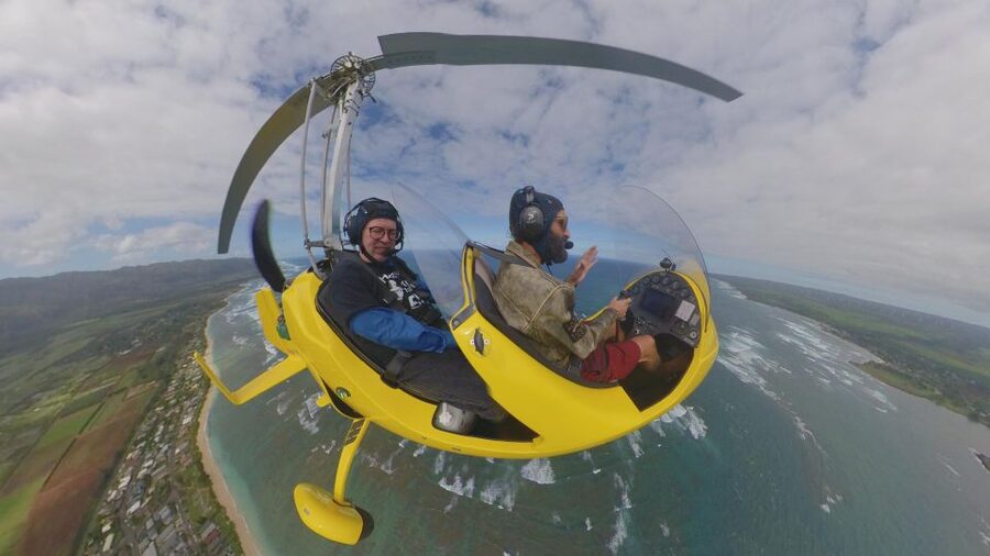 Oahu: Gyroplane Flight over North Shore of Oahu Hawaii - The 30-minute North Shore flight