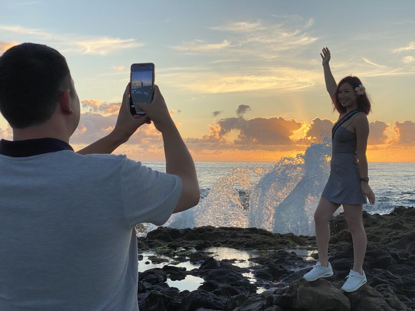 Oahu: Half-Day Sunrise Semi-private Tour from Waikiki - Trees, bamboo, and a roadside waterfall