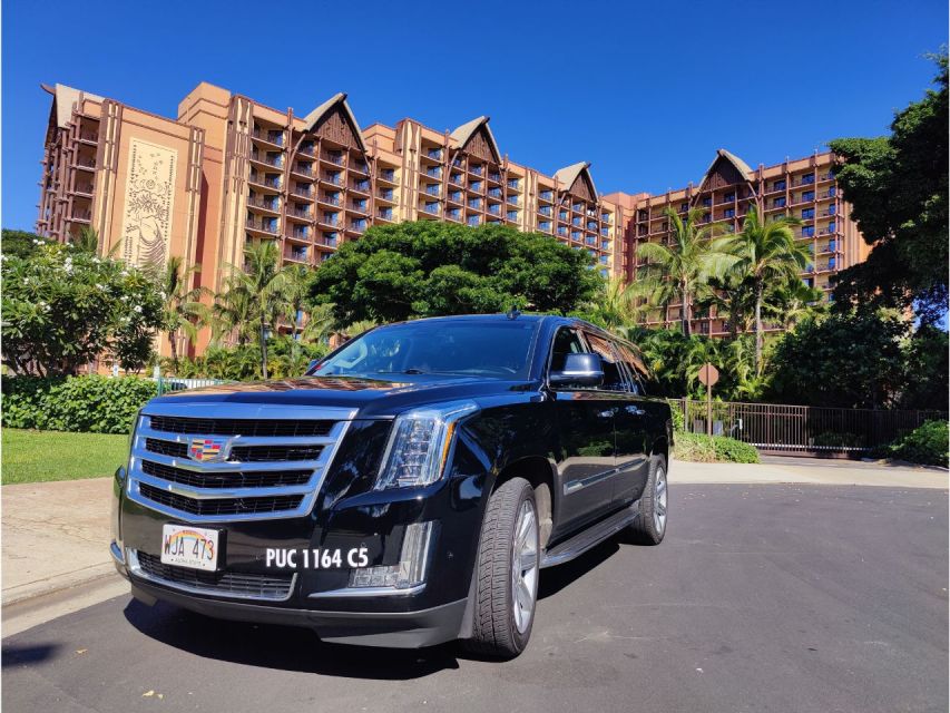 Oahu: Honolulu Airport Private by Escalade SUV - Leaving Waikiki for your flight