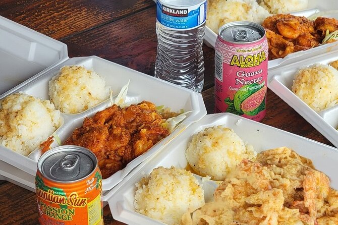 Oahu Island Sightseeing and Food Combo Tour - Kahuku garlic shrimp and North Shore scenery