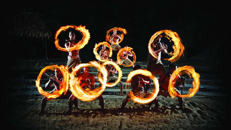 Oahu: Islands of Polynesia and "HA: Breath of Life Show" - Hawaii village: hula, poi, games, and lauhala