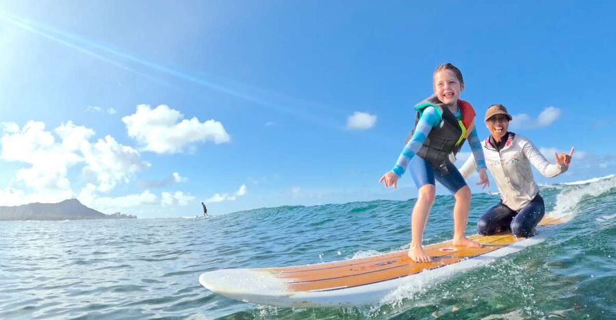 Oahu: Kids Surfing Lesson in Waikiki Beach (up to 12) - More than an hour of ocean practice