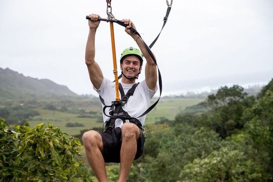 Oahu: Kualoa Jurassic Valley Zipline Tour - Seven lines, five hikes, and two bridges