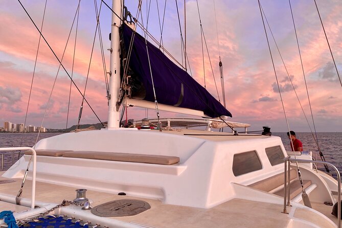 Oahu's Waikiki Coast: Moana’s Sunset Cocktail Sail - Barefoot boarding sets the tone