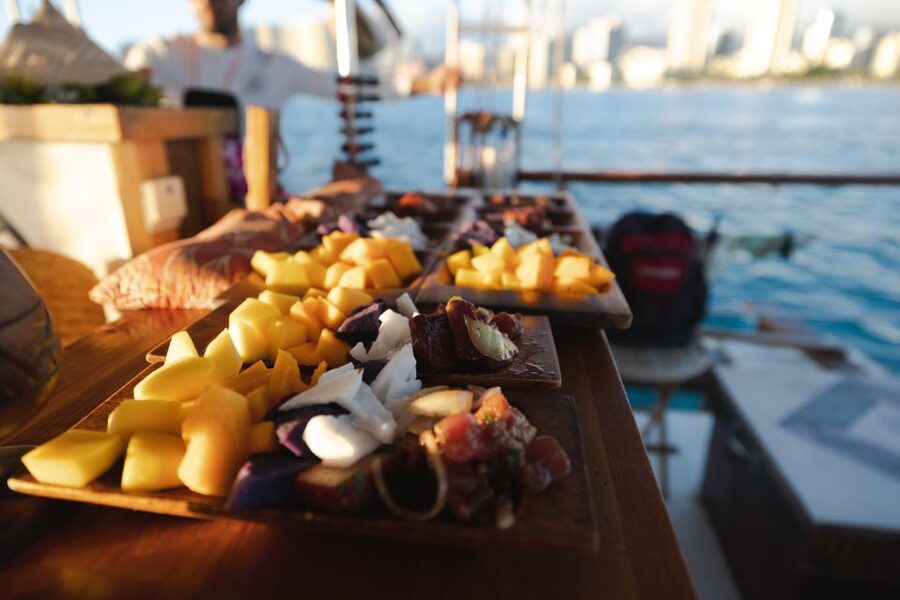 Oahu: Traditional Canoe Sunset Cruise with Dinner - Hawaiian Stories, Songs, and Place