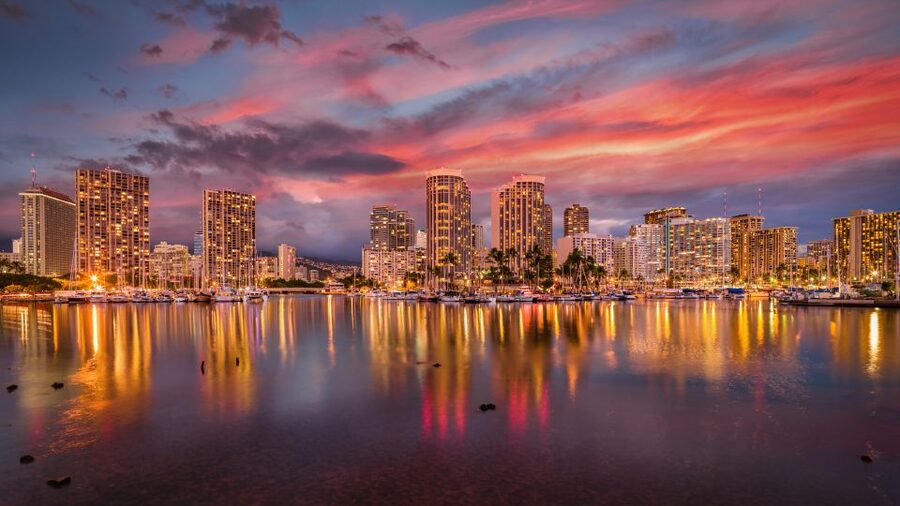 Oahu: Waikiki Glass Bottom Boat Sunset Cruise - Sailing out from 1009 Ala Moana Boulevard