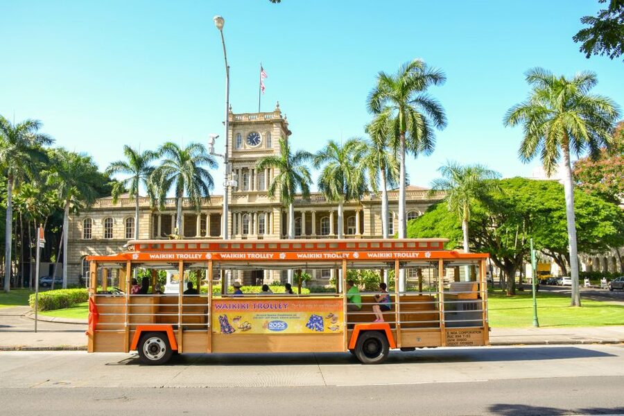 Oahu: Waikiki Trolley Hop-on Hop-off All-Line Pass - The Red Line puts Honolulu in context