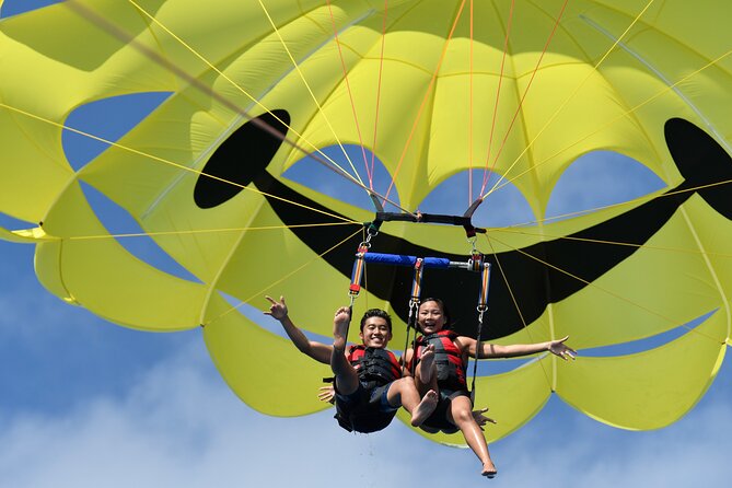 Parasailing and Jetski Experience in Maunalua Bay - Parasailing: calm height above the bay