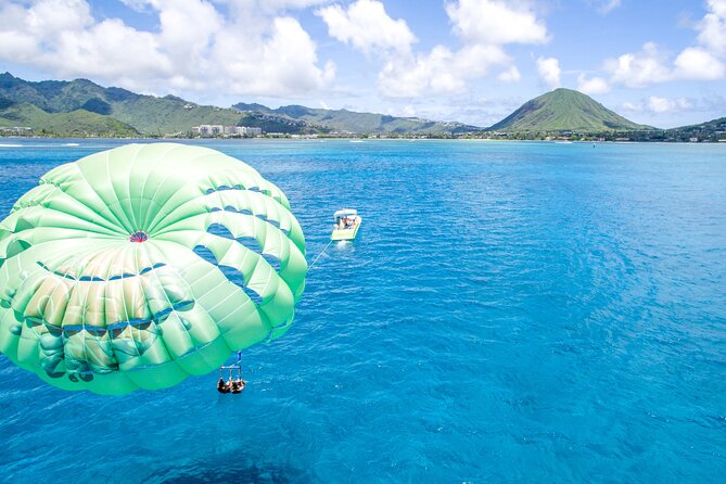 Parasailing on Maunalua Bay- Oahu's off Waikiki Playground - Why first-timers and families tend to like it