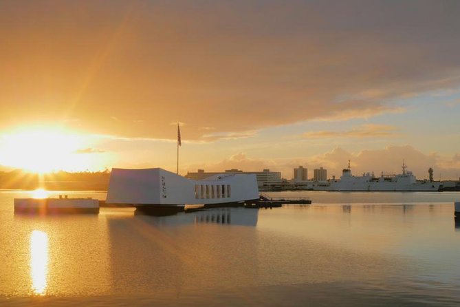 Pearl Harbor Arizona Memorial - Honolulu Tour - Submarine Access - Downtown Honolulu: several historic sights from the bus