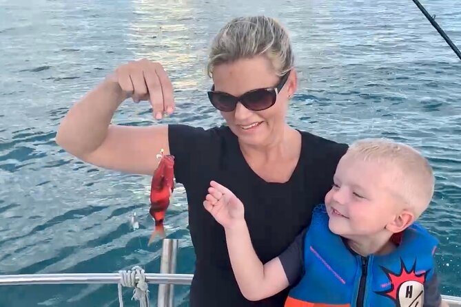 Private Fishing Charter for Family and Friends in Honolulu - Fishing the Bottom Reef Around Oahu