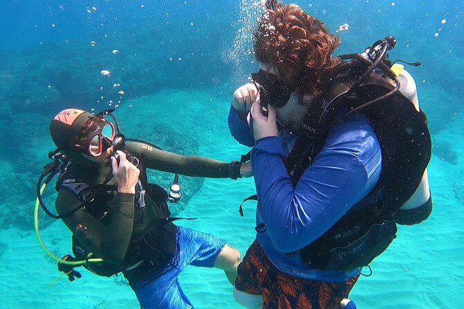 SCUBA Dive at Electric Beach with Photos -No Certification Needed - Randy and Talia keep the first session calm