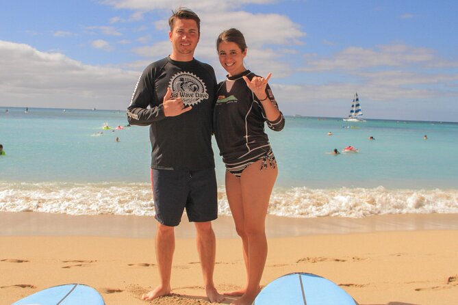 Semi-Private Surf Lesson for 2 or 3 people on Waikiki Beach - What the $139 price really covers
