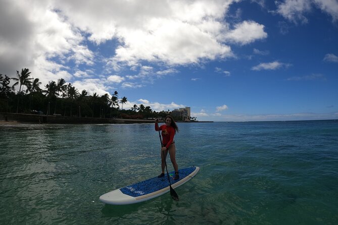 Stand Up Paddle Open Group Lesson with Waikiki Courtesy Shuttle - Learning the basics with a small group