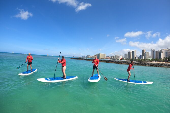 Stand Up Paddle Open Group Lesson with Waikiki Courtesy Shuttle - What the $57 price really covers